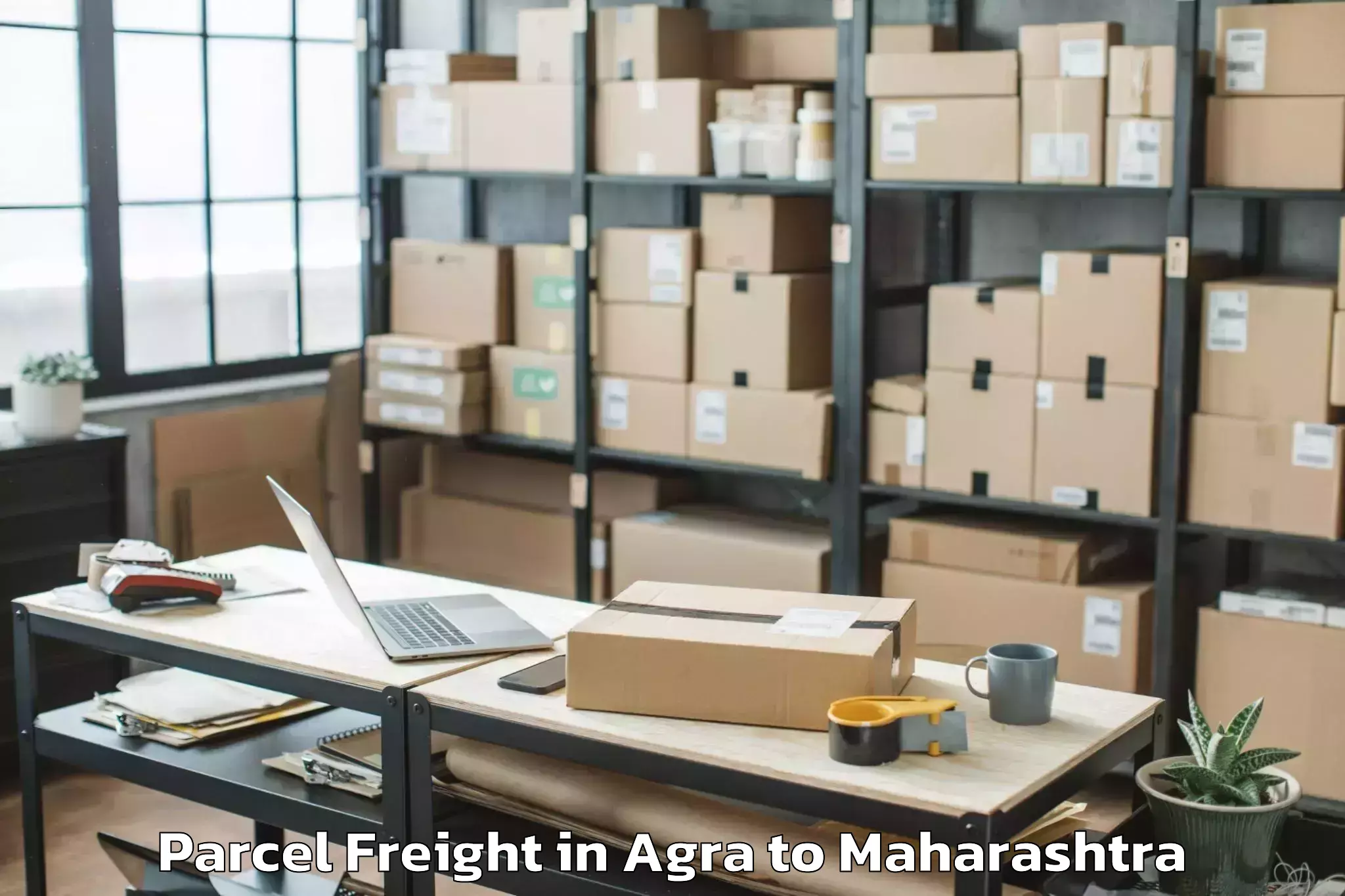 Easy Agra to Maharashtra University Of Heal Parcel Freight Booking